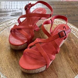 Eileen Fisher Women's coral Strappy Sandals